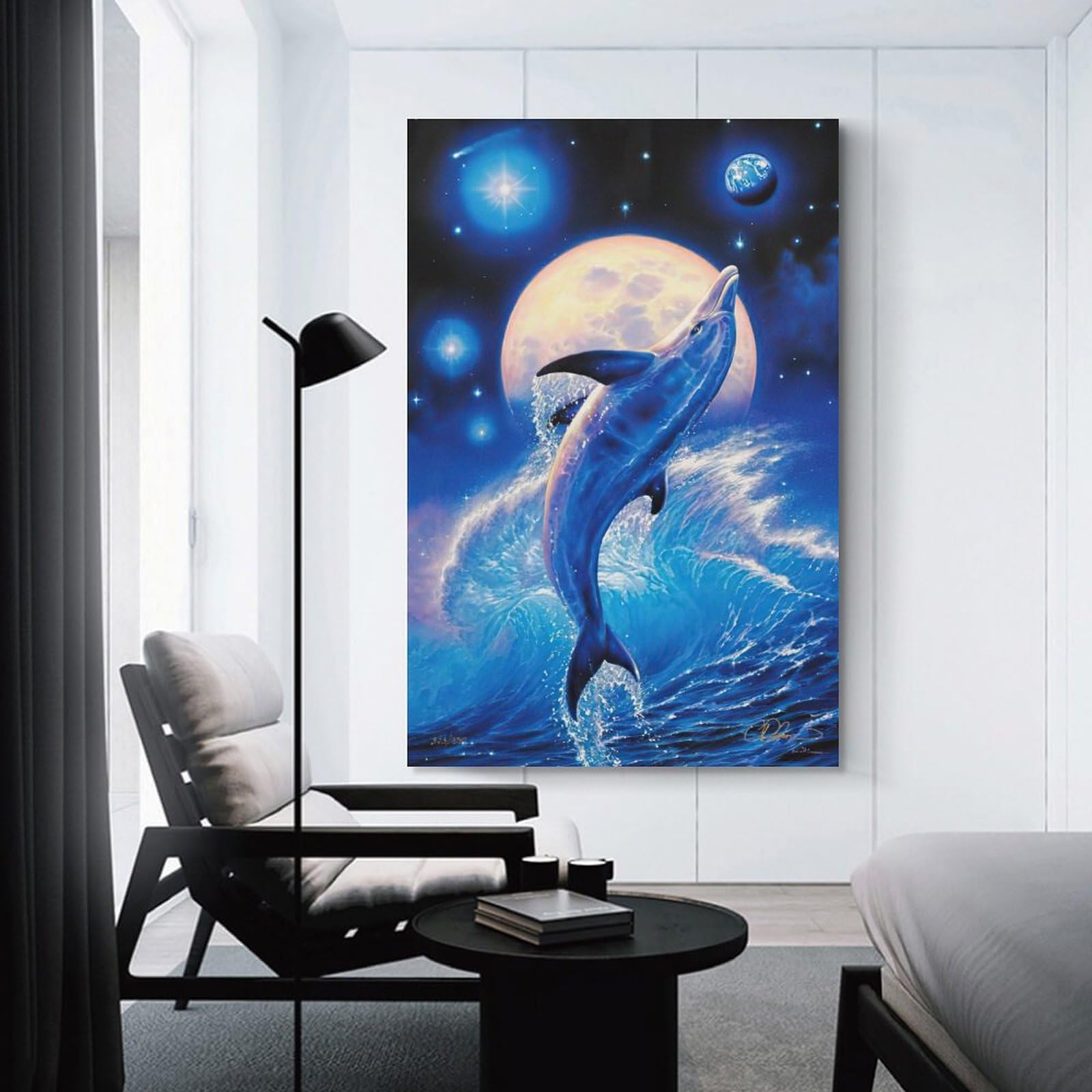 Amazon.co.jp: 青い海 クリスチャン・ラッセン カラフルな海 海景画
